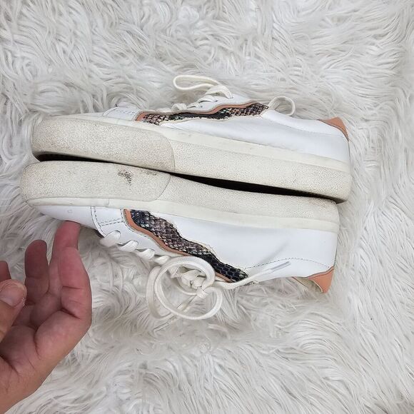 Madewell Sidewalk Low-Top Sneakers in Snake Embossed Leather: Wave Edition 6.5 - Picture 3 of 8